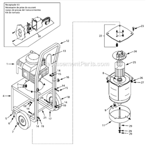 Part Location Diagram of GN004014AV Campbell Hausfeld Legs
